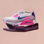 Sneaker Trends - unpaired white, gray, and blue Nike Air Max 90 shoe